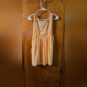 New York and Company Light Orange XL Tank Top